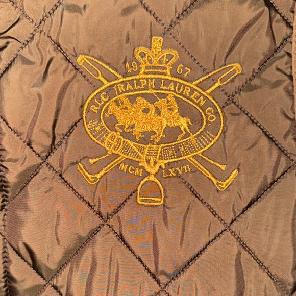 Ralph Lauren Brown Quilted Sleeveless Jacket - Picture 3 of 16